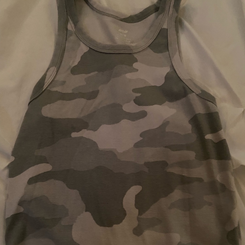 camo aerie crop tank top